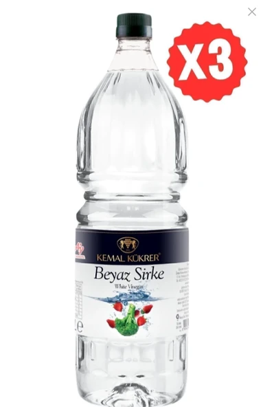 Kemal Kükrer Beyaz Sirke 1000 ml - 3 Adet ürün görseli 1