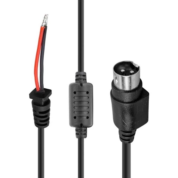 Dc Kablo 1.5 Metre 3 Pin'li Erkek ürün görseli 1