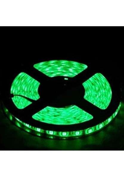 Ledwell 5050-3 Dış Mekan Yeşil Dc12v 60 Led 5mt Şerit Led ürün görseli 1