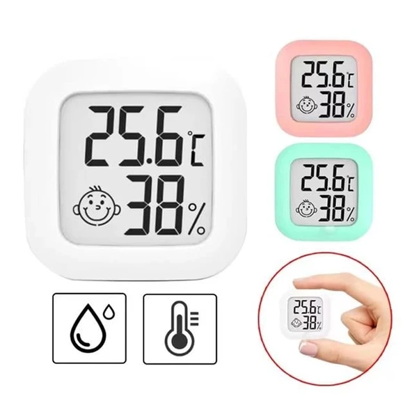 PowerMaster PM-6235 Oda Tipi Mini Ekranlı Sıcaklık Nem Ölçer Termometre ürün görseli 1