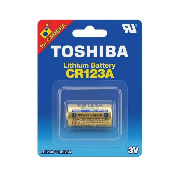 TOSHIBA CR123A 3V LITHIUM PİL 1Lİ ürün görseli 1