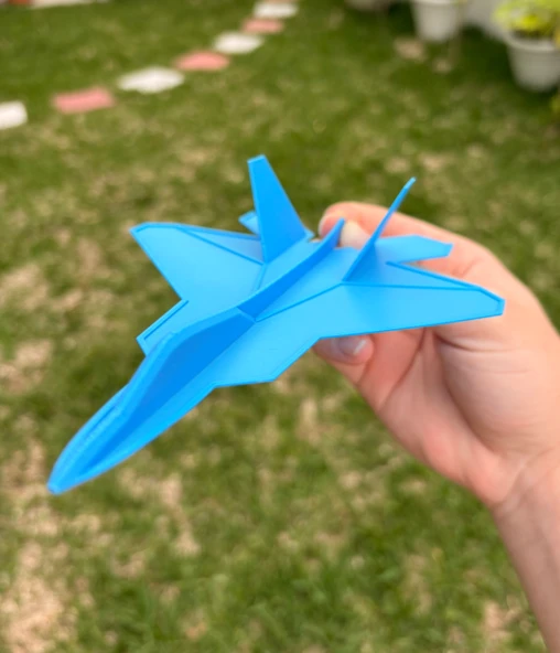 F-22 Raptor Tarzı Modern Savaş Jeti Maketi - Dekoratif Uçak Modeli ürün görseli 1