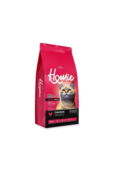 HOMİE TAVUK ETLİ YETİŞKİN KEDİ MAMASI 15KG ürün görseli 1