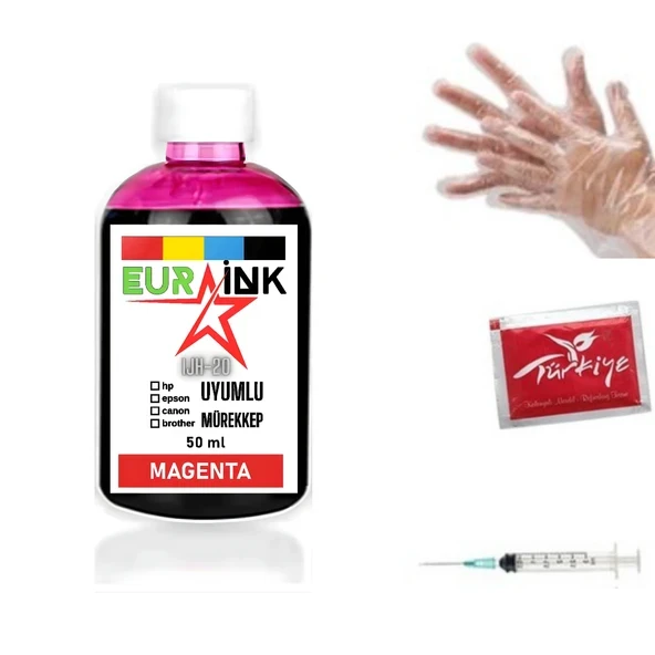 Canon MG2455 Yazıcı Uyumlu Mürekkep Magenta 50 ml (Kartuş no:545-546) ürün görseli 1