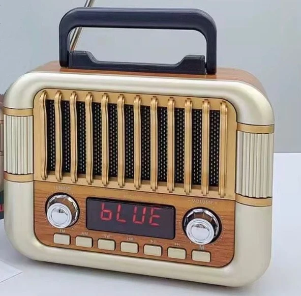 Everton RT-722 Şık Tasarımlı Saatli ,Klasik Retro ,Nostalji Bluetooth/USB/Sd/ Radyo Mp3 Player Müzik Kutusu ürün görseli 1
