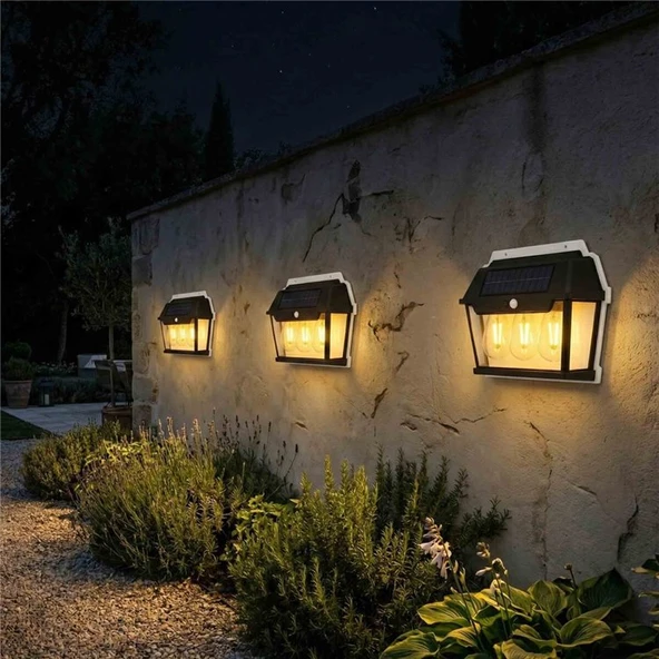 Pt-2933 Solar Sensörlü Ledli Duvar Aplik - Resim 3