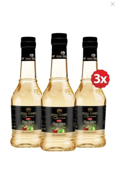 Kemal Kükrer Gurme Elma Sirkesi 500 ml Cam - 3 Adet ürün görseli 1