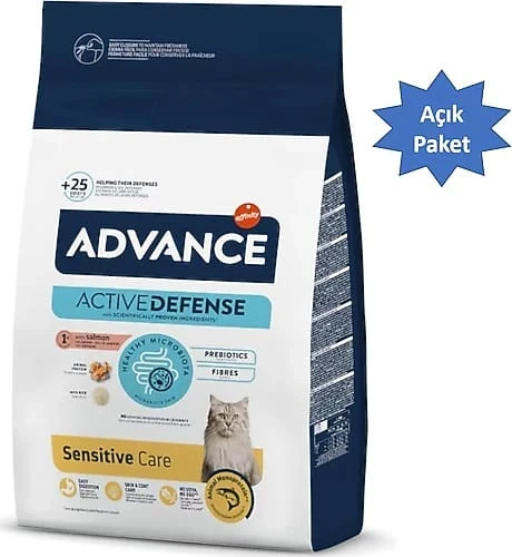 Advance Sensitive Somonlu 1 kg Yetişkin Kedi Maması - Açık Paket ürün görseli 1