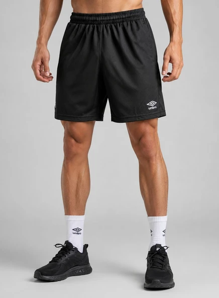 UMBRO Woven Erkek Siyah Fermuar Cepli Antrenman Şortu TM0016 ürün görseli 1