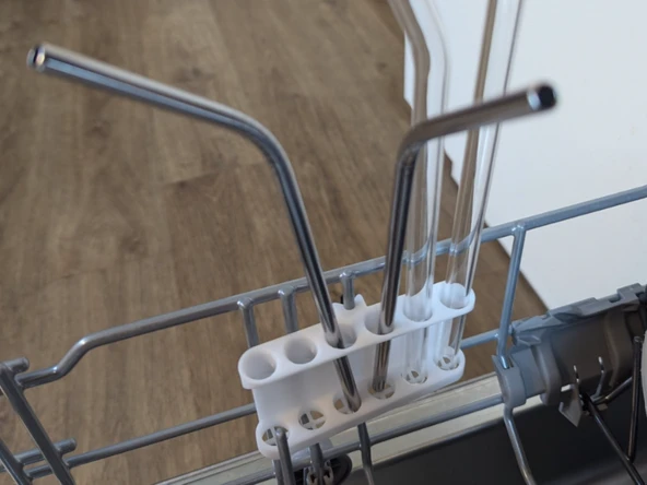 Bulaşık Makinesi Pipet Tutucu - Metal ve Cam Pipet Yıkama Standı ürün görseli 1
