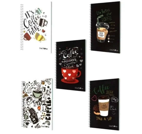 Çınar Coffee Not Defteri A6 60 Yaprak Çizgili Spiralli - 2 adet ürün görseli 1