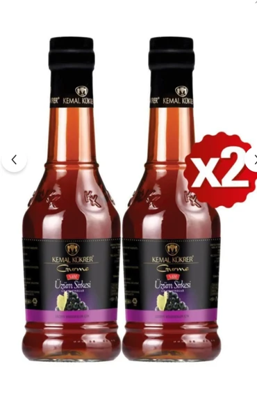Kemal Kükrer Gurme Üzüm Sirkesi 500 ml Cam - 2 Adet ürün görseli 1