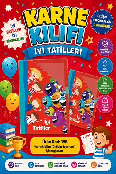 Ata Okul Öncesi ve İlkokullar İçin Karne Kılıfı (Gelişim Dosyasına Uygun) Ürün Kodu:186 (5 Adet) ürün görseli 1