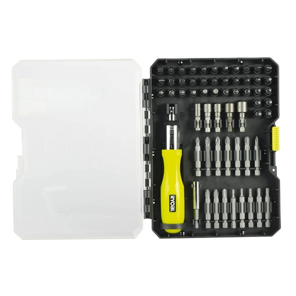 Ryobi RAK59SD 59 Parça Cırcırlı Tornavida ve Vidalama Uç Seti - 5132002251 ürün görseli 1