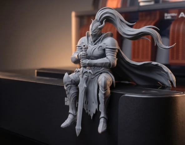 Dark Souls Tarzı Şövalye Figürü - Artorias Temalı 3D Baskı Koleksiyon Biblosu ürün görseli 1