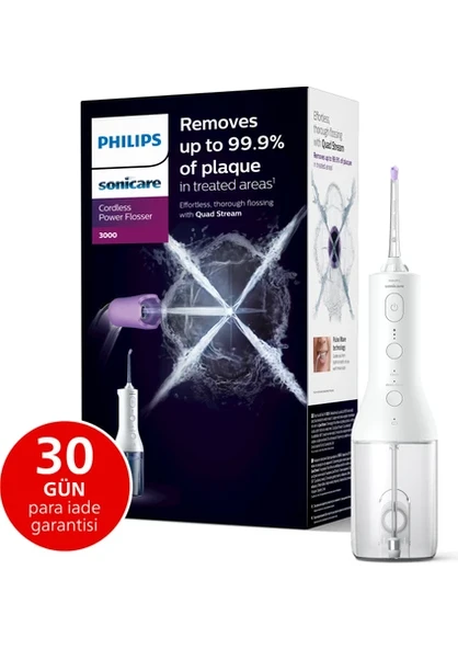 Philips Sonicare HX3806/31 Cordless Power Flosser 3000 Sonic Şarjlı Diş Arası Temizleyicisi ürün görseli 1