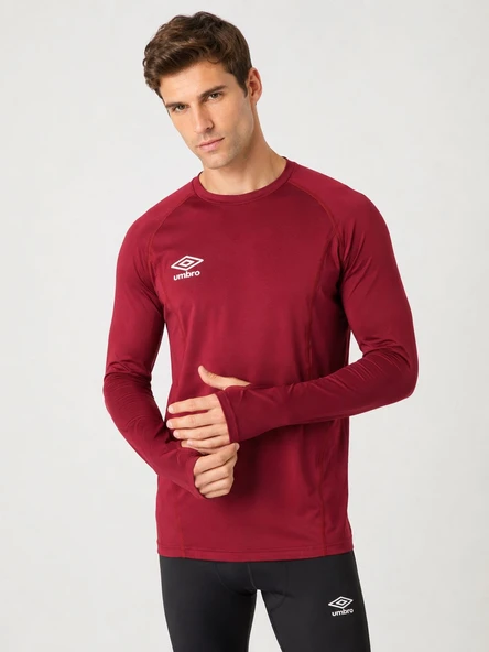 UMBRO Von Dry Park Erkek Bordo Uzun Kollu İçlik Antrenman İçliği TC0260 ürün görseli 1