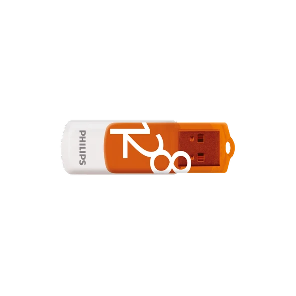 PHILIPS FM12FD05B, 128GB, USB 2.0, Vivid, Turuncu, Flash Disk - Resim 2