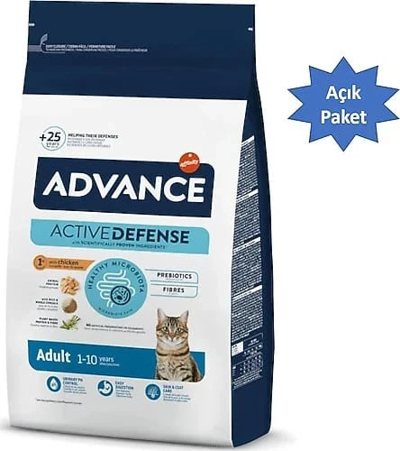 Advance Tavuklu 3 kg Yetişkin Kedi Maması Açık Paket ürün görseli 1