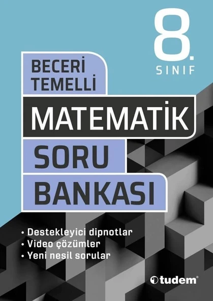 8. Sınıf Matematik Beceri Temelli Soru Bankası Tudem Yayınları ürün görseli 1