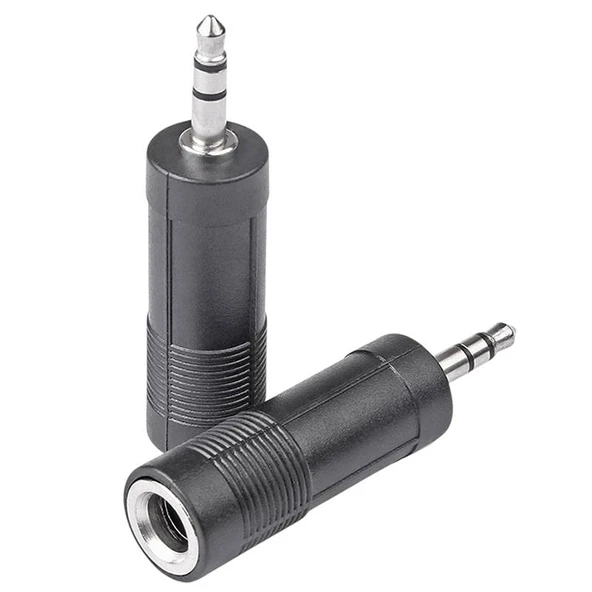 3.5 Mm Stereo Erkek/1 Di̇şi̇ 6.3 Mm Jack (6.3 Mm-3.5mm Çevi̇ri̇Cİ) ürün görseli 1