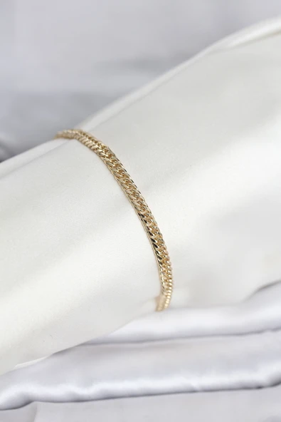 CM 14K Gold Renk Zincir Model Kadın Bileklik 5886 ürün görseli 1