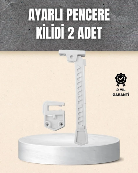 Kolay Montajlı Pencere Açılma Sınırlayıcı 2’li Set ürün görseli 1