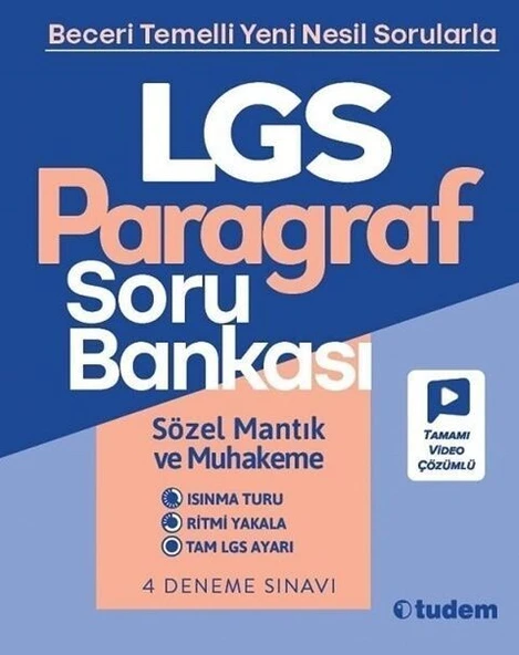 8. Sınıf LGS Paragraf Soru Bankası Tudem Yayınları ürün görseli 1