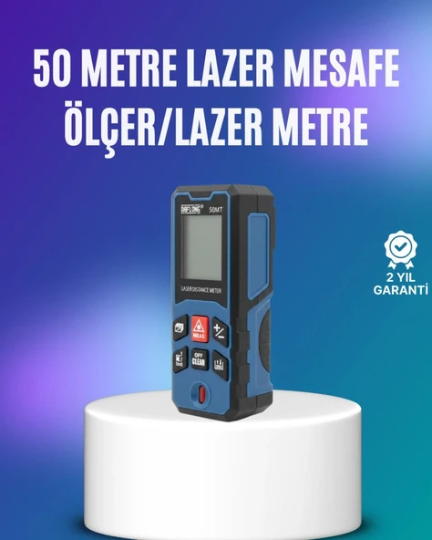 Dijital Lazer Mesafe Ölçüm Cihazı İnşaat Ve Ev Kullanımı ürün görseli 1
