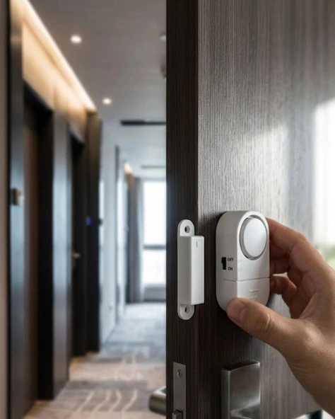 Manyetik Sensörlü Alarm Kapı Pencere İçin 90 Db Güçlü Sesli Uyarı Sistemi ürün görseli 1