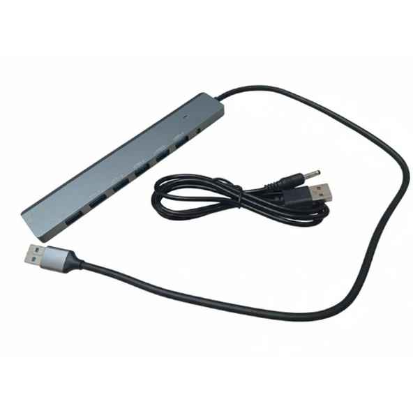 7 Port Ads-313 2 In 1 Usb Hub ZR870 ürün görseli 1