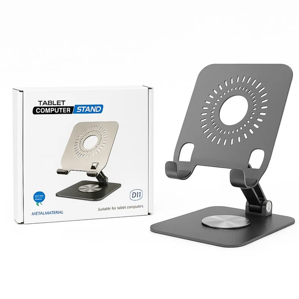 D11 Dönerli Metal Tablet Stand ZR758 ürün görseli 1