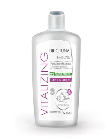 Farmasi Dr. C. Tuna Vitalizing Sarımsak & Capixyl Koparak Dökülen Saçlar Için Canlandırıcı Şampuan 500 ML  ( ORJİNAL FARMASİ ÜRÜNÜDÜR. ) ) ürün görseli 1
