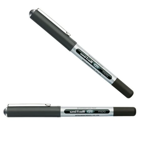 Uni-Ball Roller Kalem 10 Eye Broad Jel Bilye Uç İmza Kalemi 1.0 Mm Siyah UB-150 (12 Li Paket) ürün görseli 1