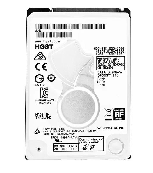 Hgst Z5K1000 2.5" 1 TB 5400RPM Sata  Hard Disk HTS541010A7E630 ürün görseli 1