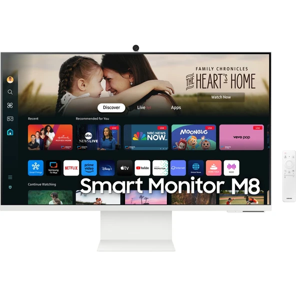 Samsung 32" M8 60Hz 4Ms UHD Pivot Smart Monitör LS32DM801UUXUF ürün görseli 1