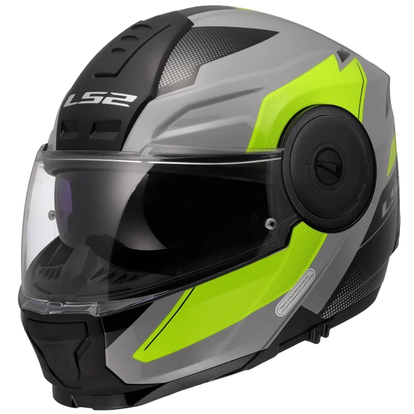 LS2 SCOPE 2 DURIA GRİ-NEON SARI KASK ürün görseli 1