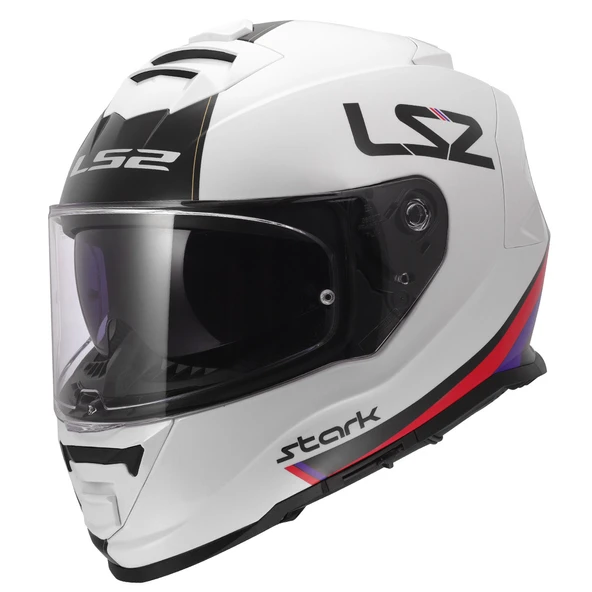 LS2 STORM 2 STARK BEYAZ-KIRMIZI-MAVİ-SARI KASK ürün görseli 1