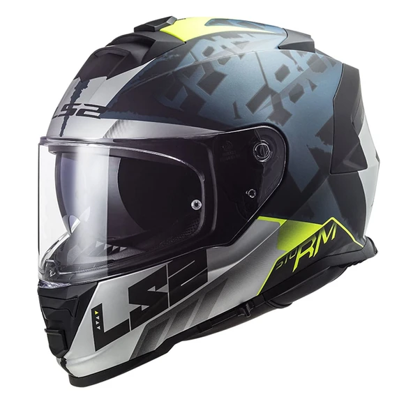 LS2 STORM 2 SPRINTER MAT SİYAH-GRİ-COBALT KASK ürün görseli 1