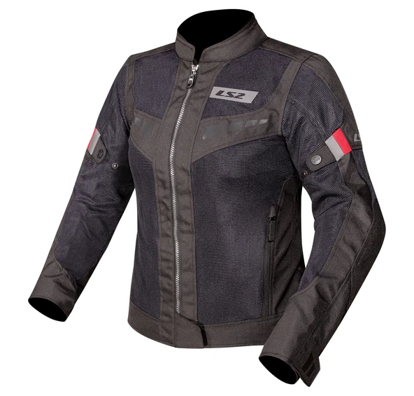 LS2 BLADE AIR KADIN MONT SİYAH-KIRMIZI ürün görseli 1