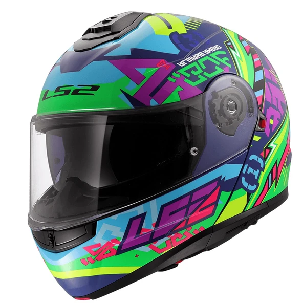 LS2 STROBE 2 SVENT MAVİ-YEŞİL KASK ürün görseli 1