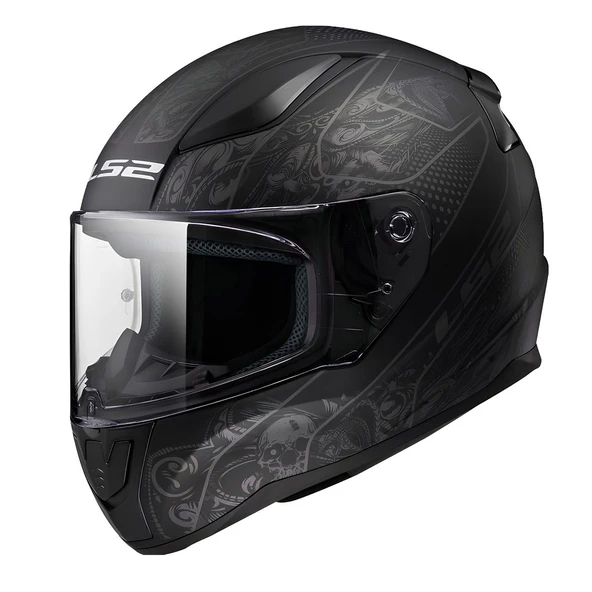 LS2 RAPID 2 CRYPT MAT SİYAH KASK ürün görseli 1