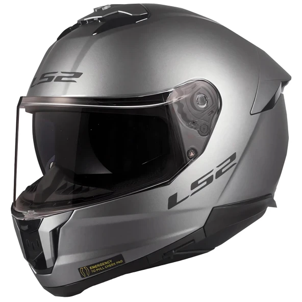 LS2 STREAM 2 MAT TITANIUM KASK ürün görseli 1