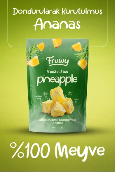 Freeze Dried Ananas - Resim 2