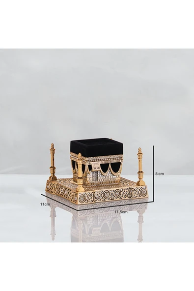 YAĞMUR CAN Küçük Kabe Altın 12x8 Cm (TESCİLLİ MARKA) ürün görseli 1