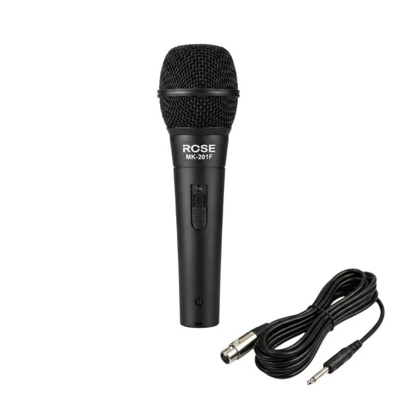 Rose MK-201F Kablolu El Mikrofonu - Metal Kasa ürün görseli 1