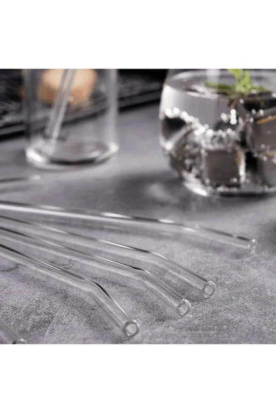 PAKETLENDİ 1 Adet Eğimli Cam Pipet 20cm ürün görseli 1