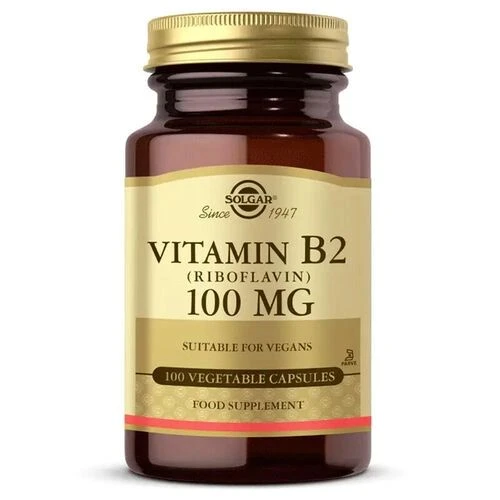 Solgar Vitamin B2 Riboflavin 100 mg 100 Kapsül ürün görseli 1