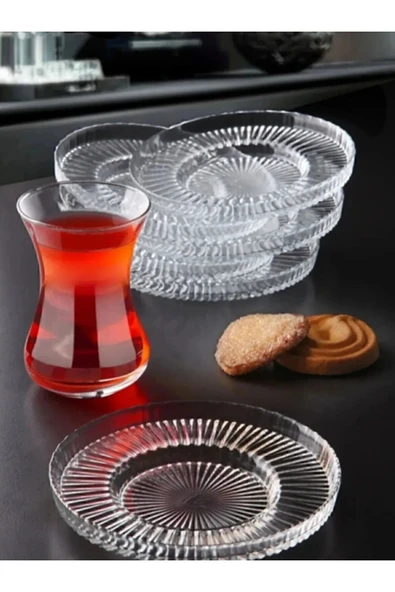 UCR HOME Elysia Çay Tabağı Elysia Bardak İle Uyumlu Çay Altı 6 Adet ürün görseli 1