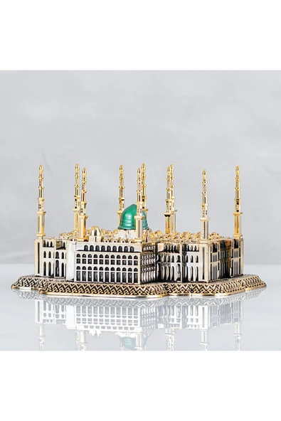 YAĞMUR CAN Mescidi Nebevi (cami) - Altın Renk - Ebat : 25 X 14 Cm. Bıbloyc105 ürün görseli 1